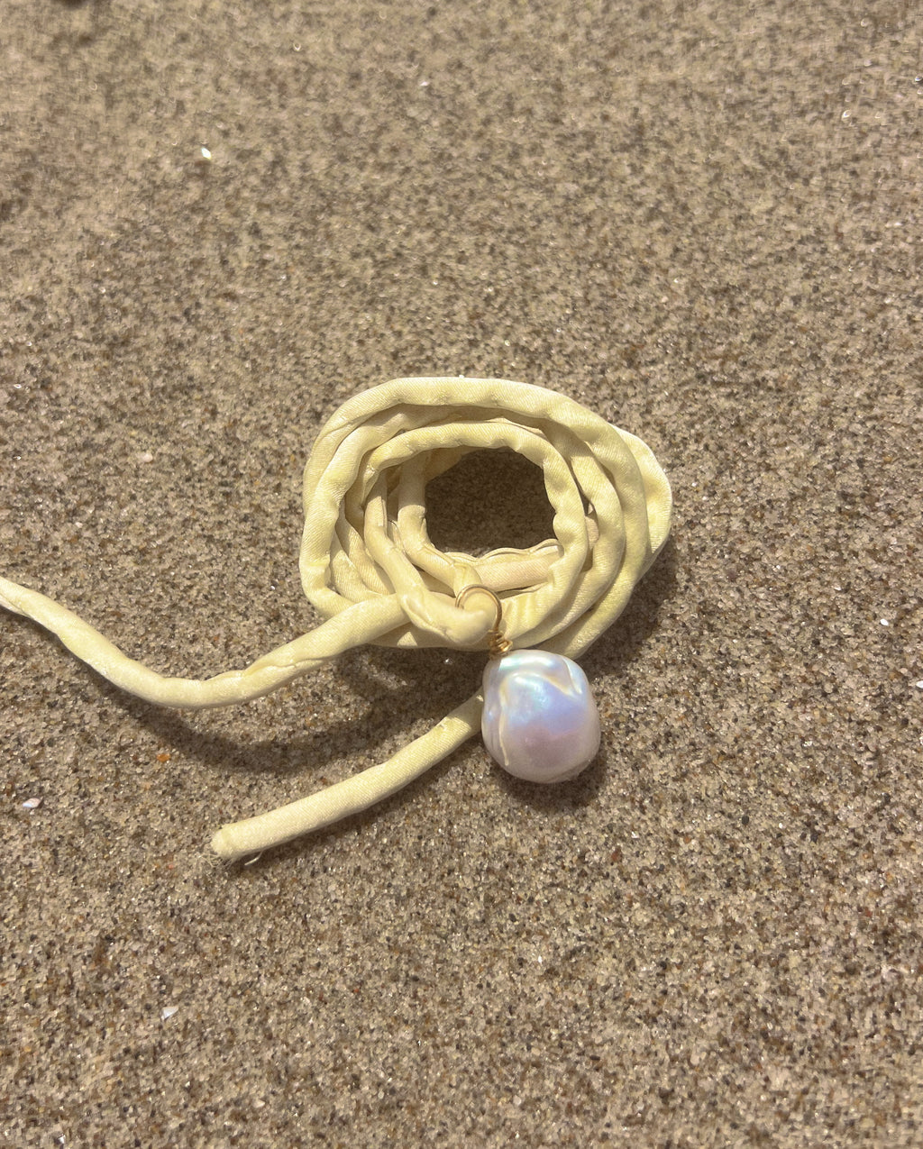 Malibu Butter Yellow Silk Necklace