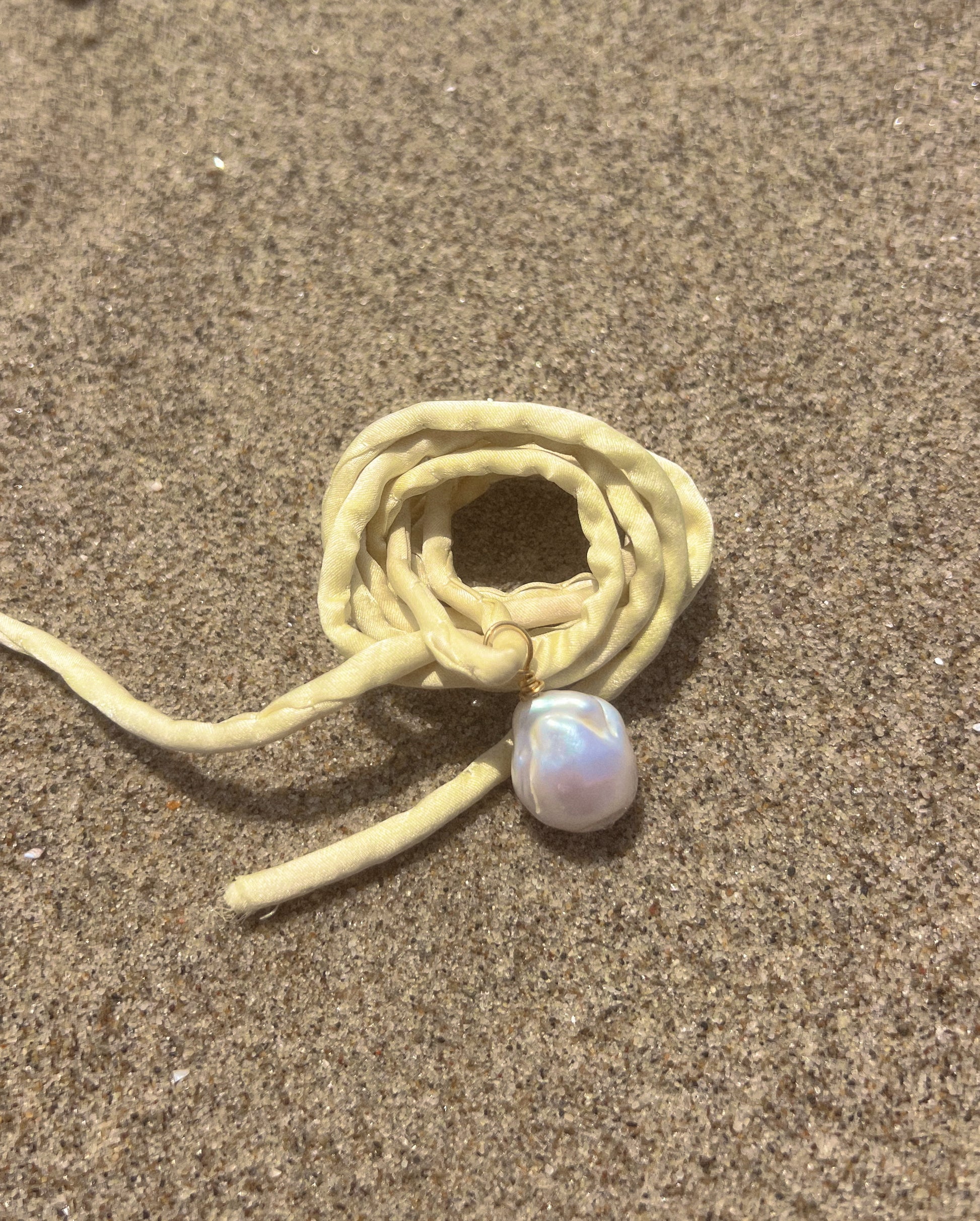 Malibu Butter Yellow Silk Necklace
