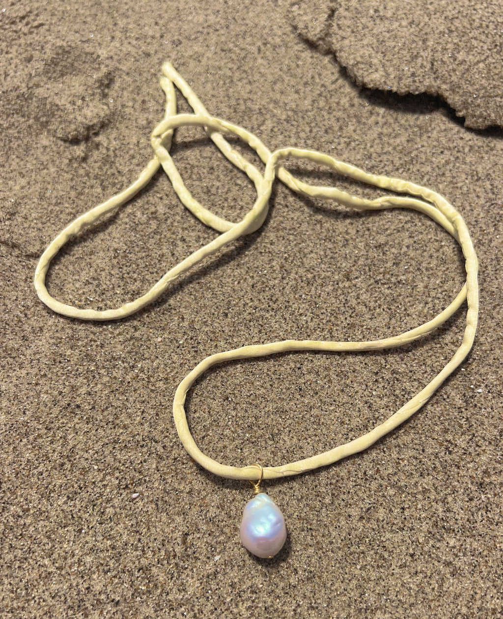 Malibu Butter Yellow Silk Necklace