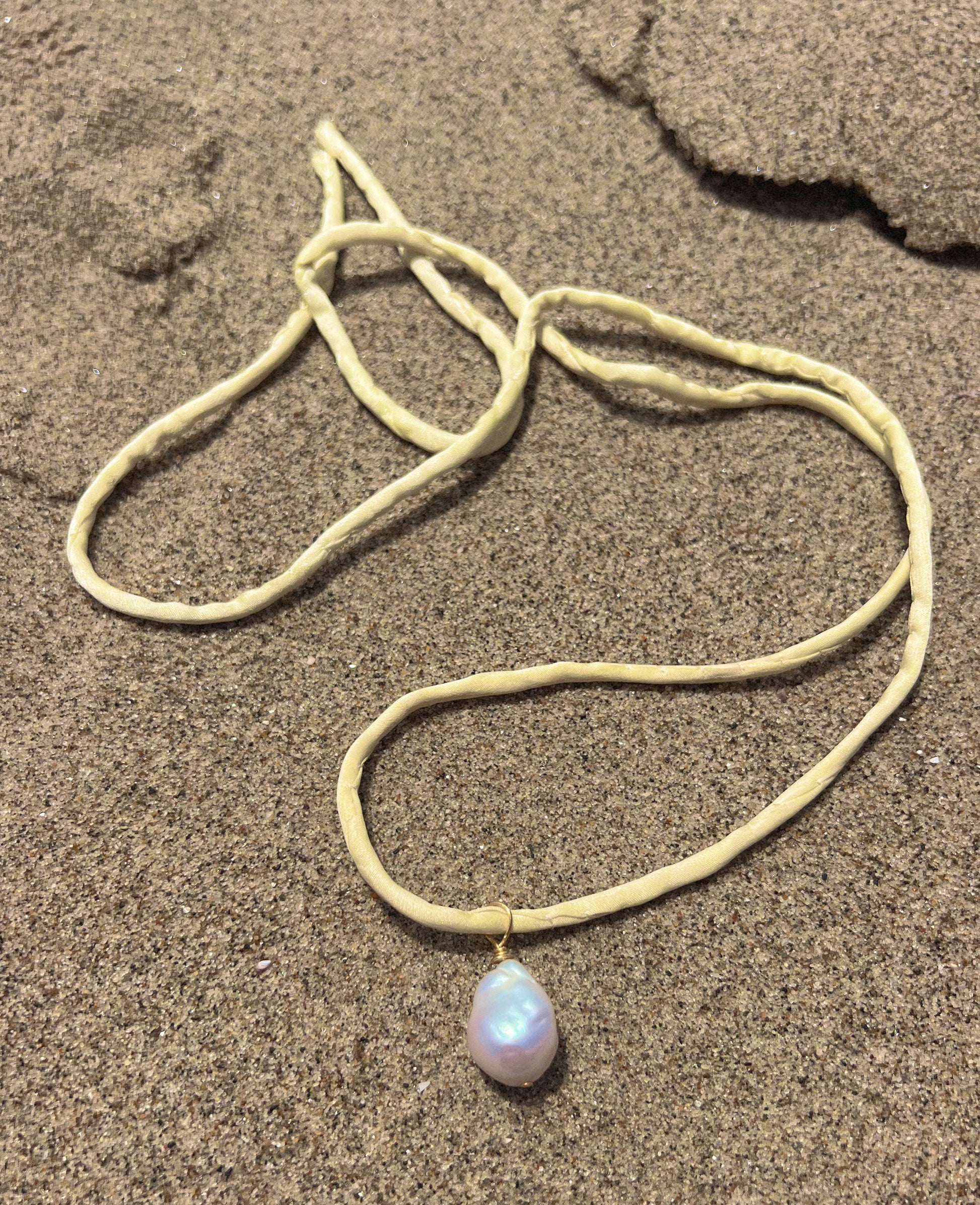Malibu Butter Yellow Silk Necklace