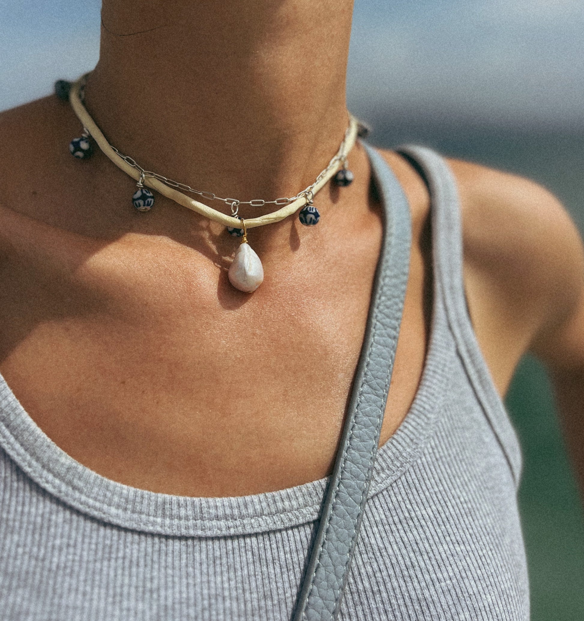 Malibu Butter Yellow Silk Necklace
